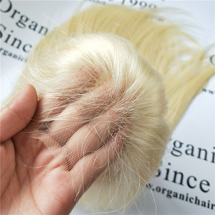 Cheap human hair blond front wig at wholesale price C19